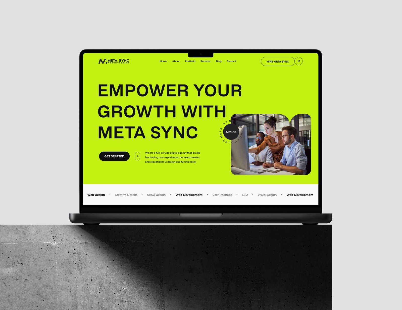 Meta Sync | Digital Agency Website Design